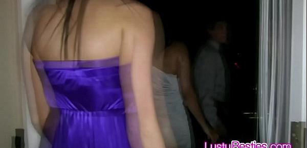  Dumped chick on prom night fucked by limo driver